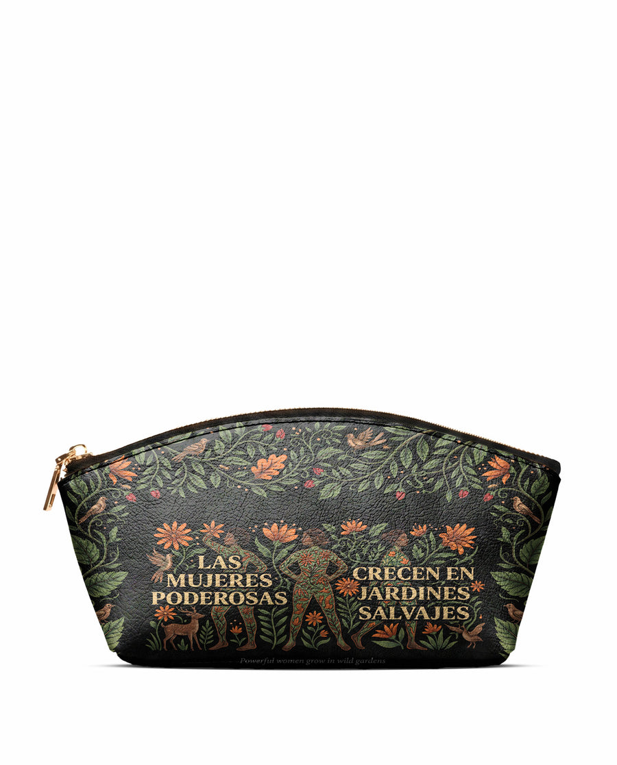 "Las mujeres poderosas crecen en jardines salvajes" ver.2 Eclipse Makeup Bag