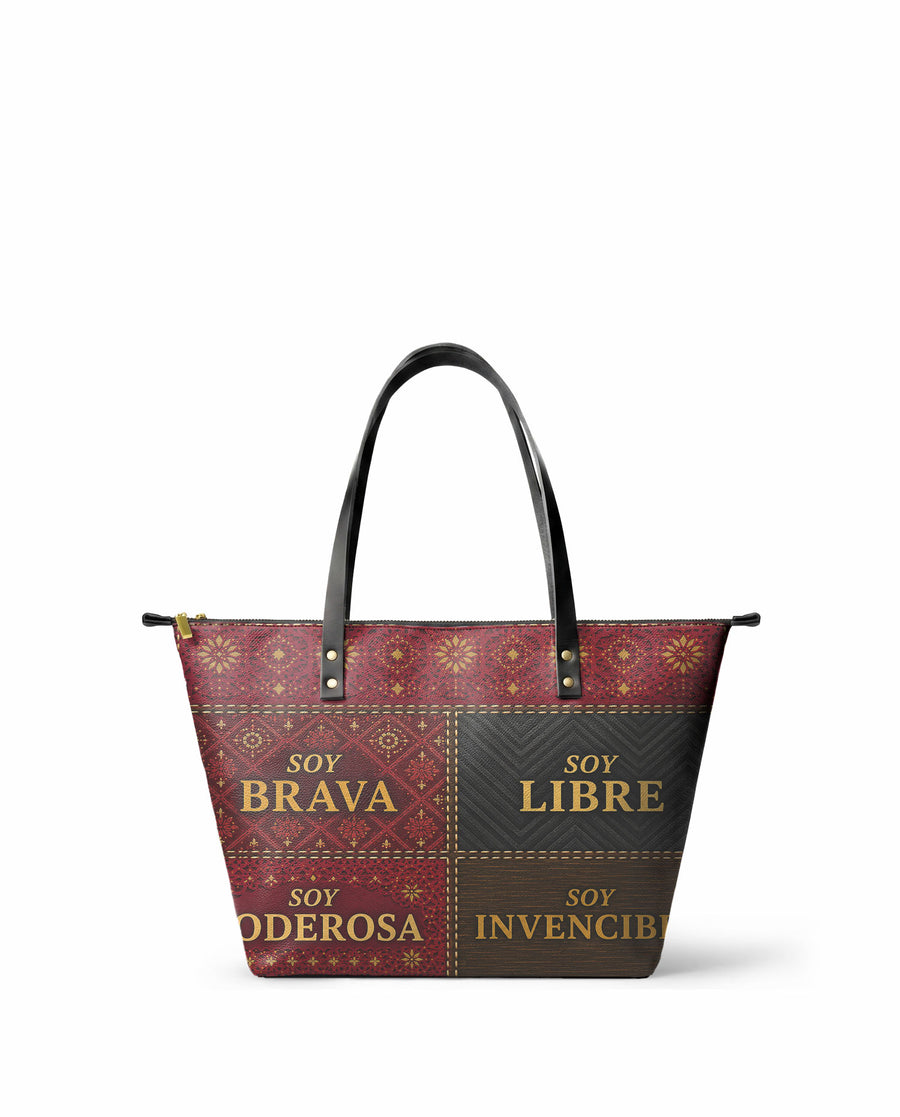 "LA GUERRERA" ver.2 Leather Tote Bag