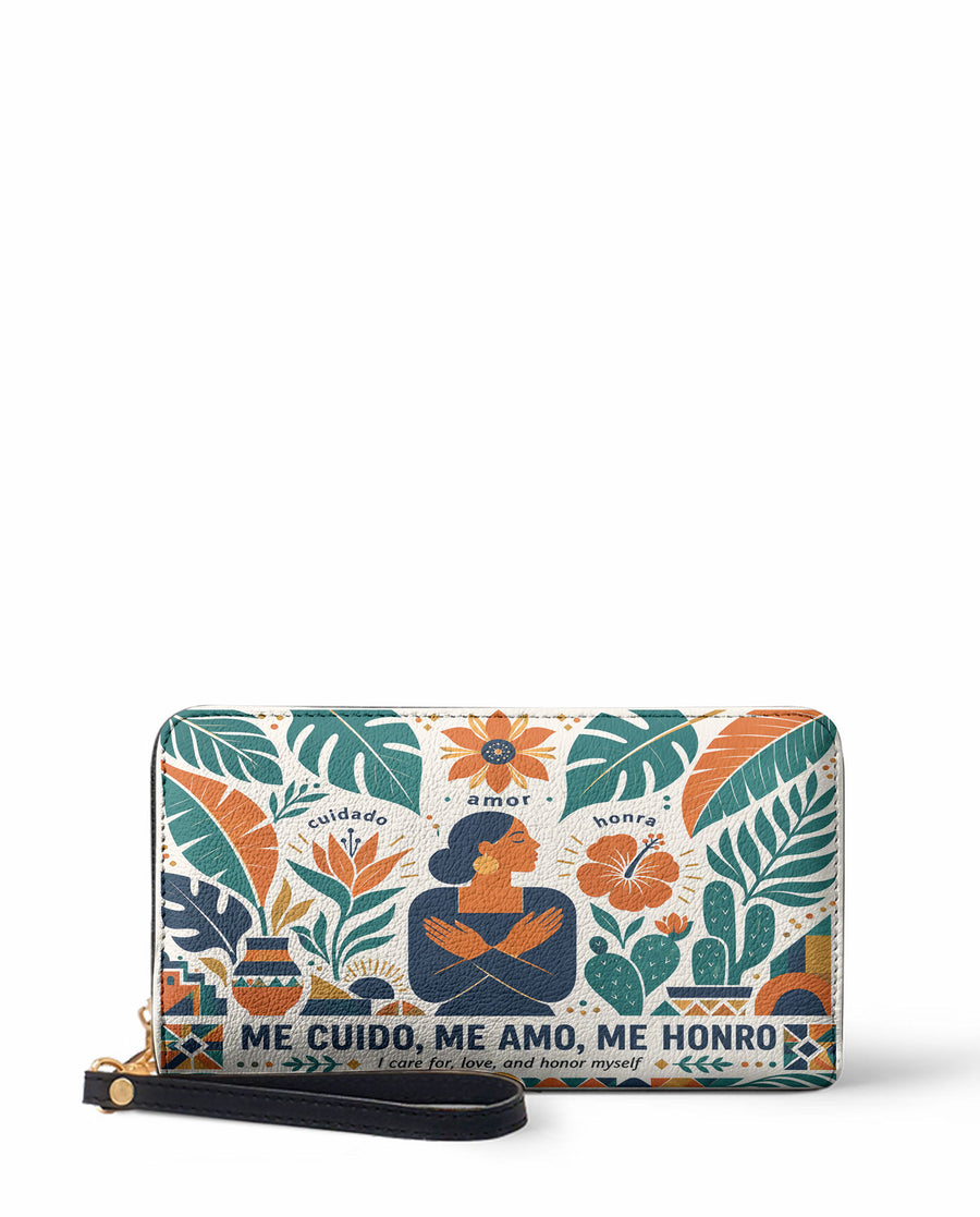 "Me cuido, me amo, me honro" ver.4 Long Wallet