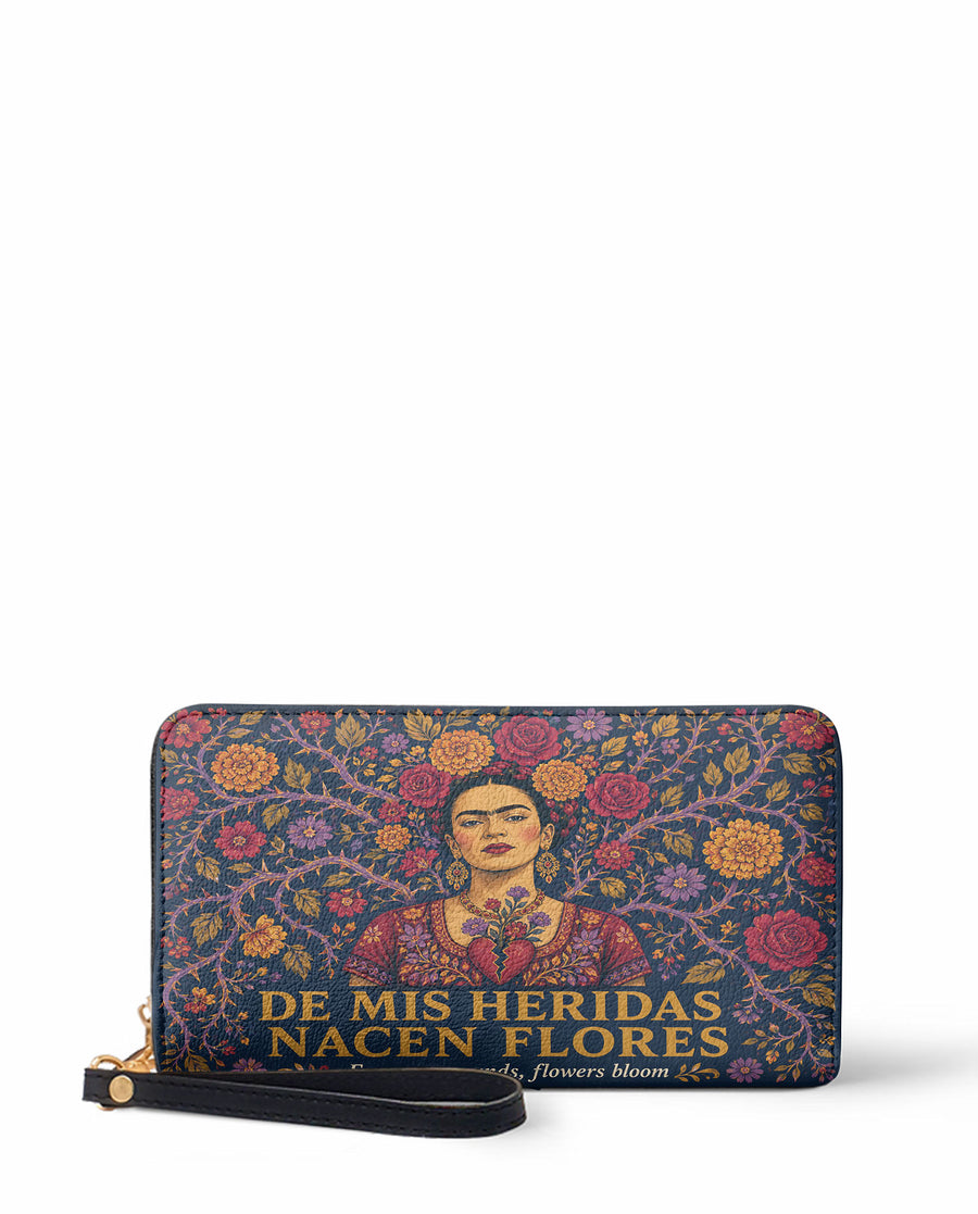 "De mis heridas nacen flores" ver.3 Long Wallet