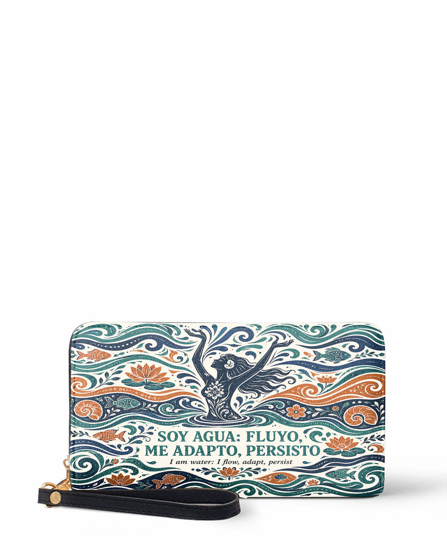 "Soy agua fluyo, me adapto, persisto" ver.1 Long Wallet