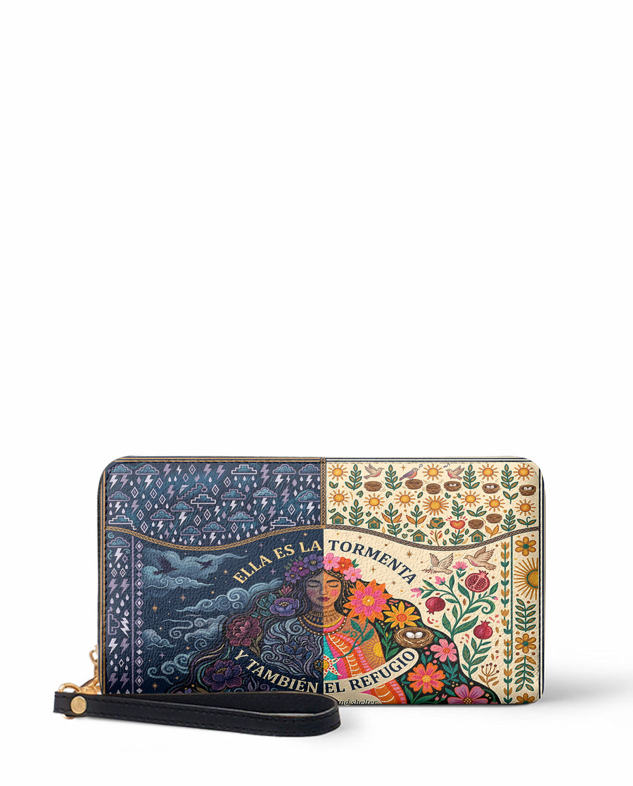 "Ella es la tormenta y también el refugio" ver.1 Long Wallet