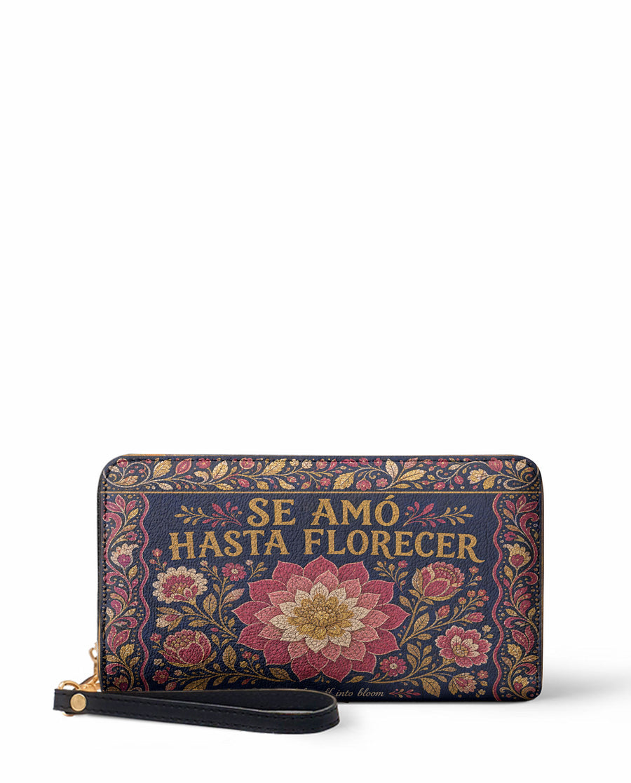 "Se amó hasta florecer" ver.4 Long Wallet