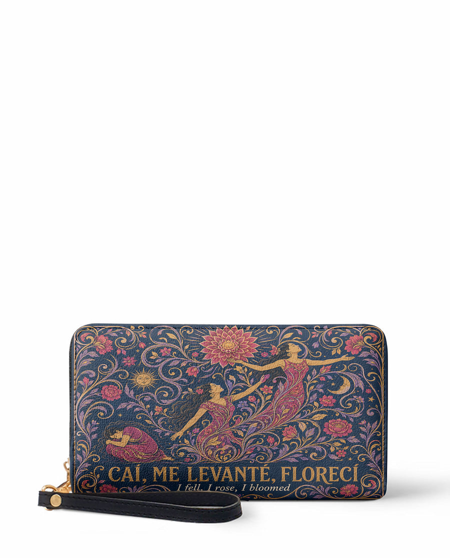 "Caí, me levanté, florecí" ver.5 Long Wallet