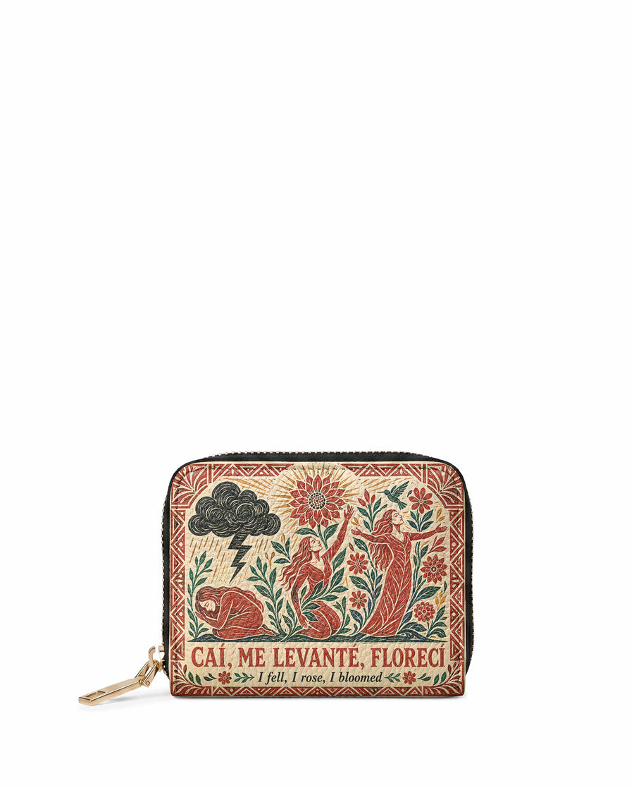 "Caí, me levanté, florecí" ver.2 Mini Wallet