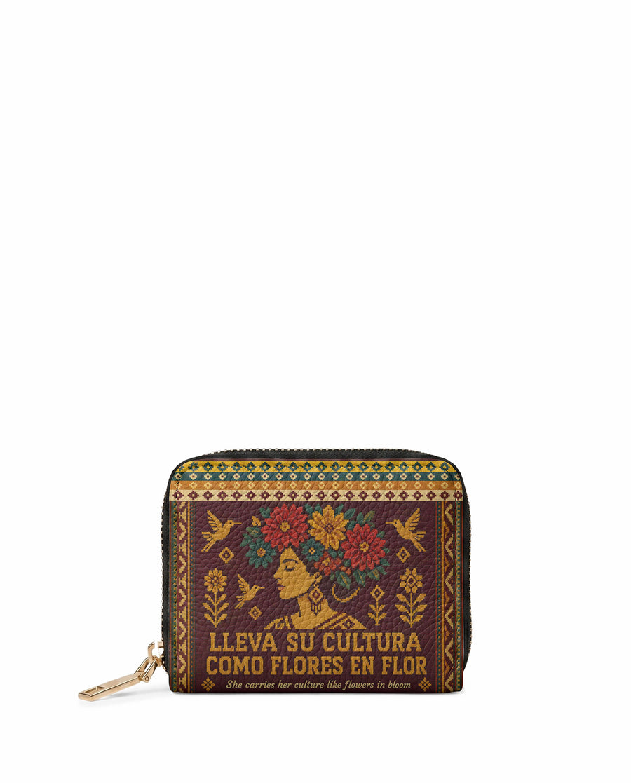 "Lleva su cultura como flores en flor" ver.4 Mini Wallet