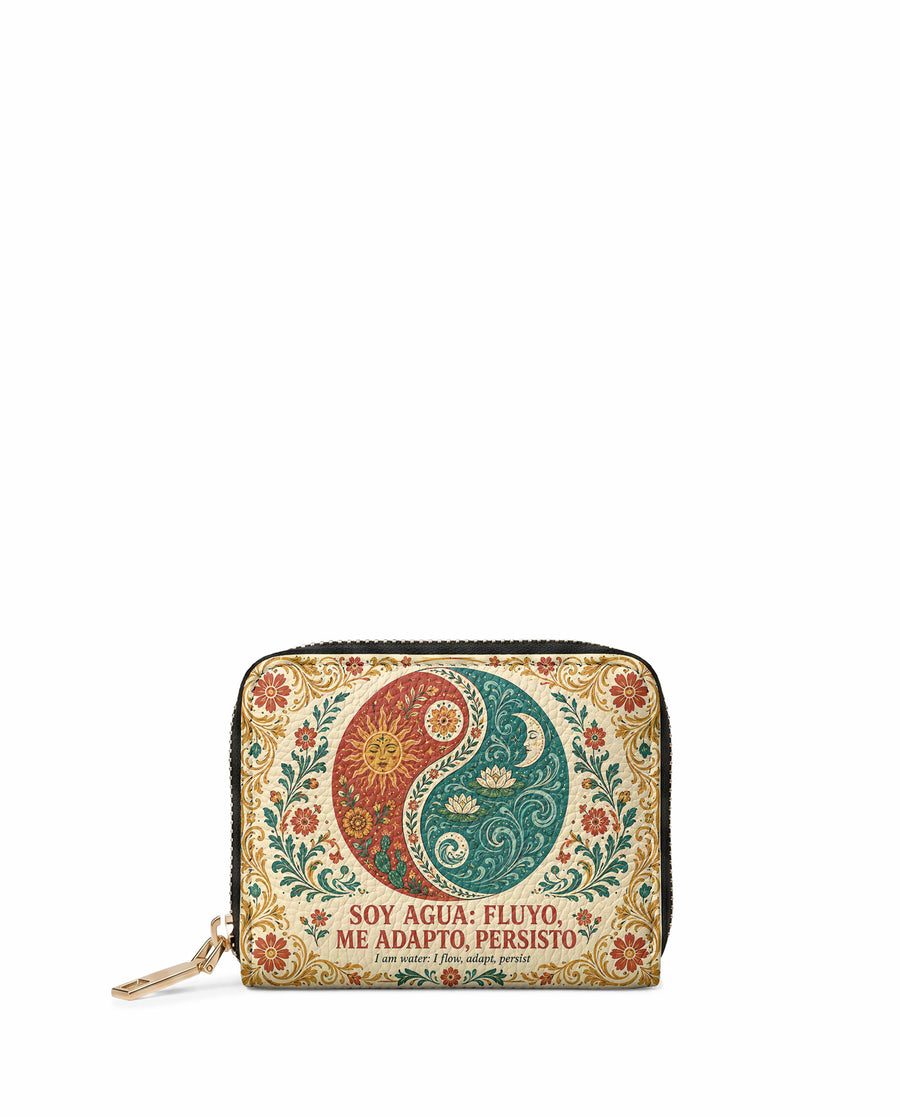 "Soy agua fluyo, me adapto, persisto" ver.5 Mini Wallet