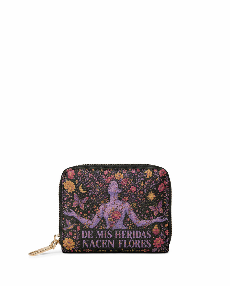 "De mis heridas nacen flores" ver.5 Mini Wallet