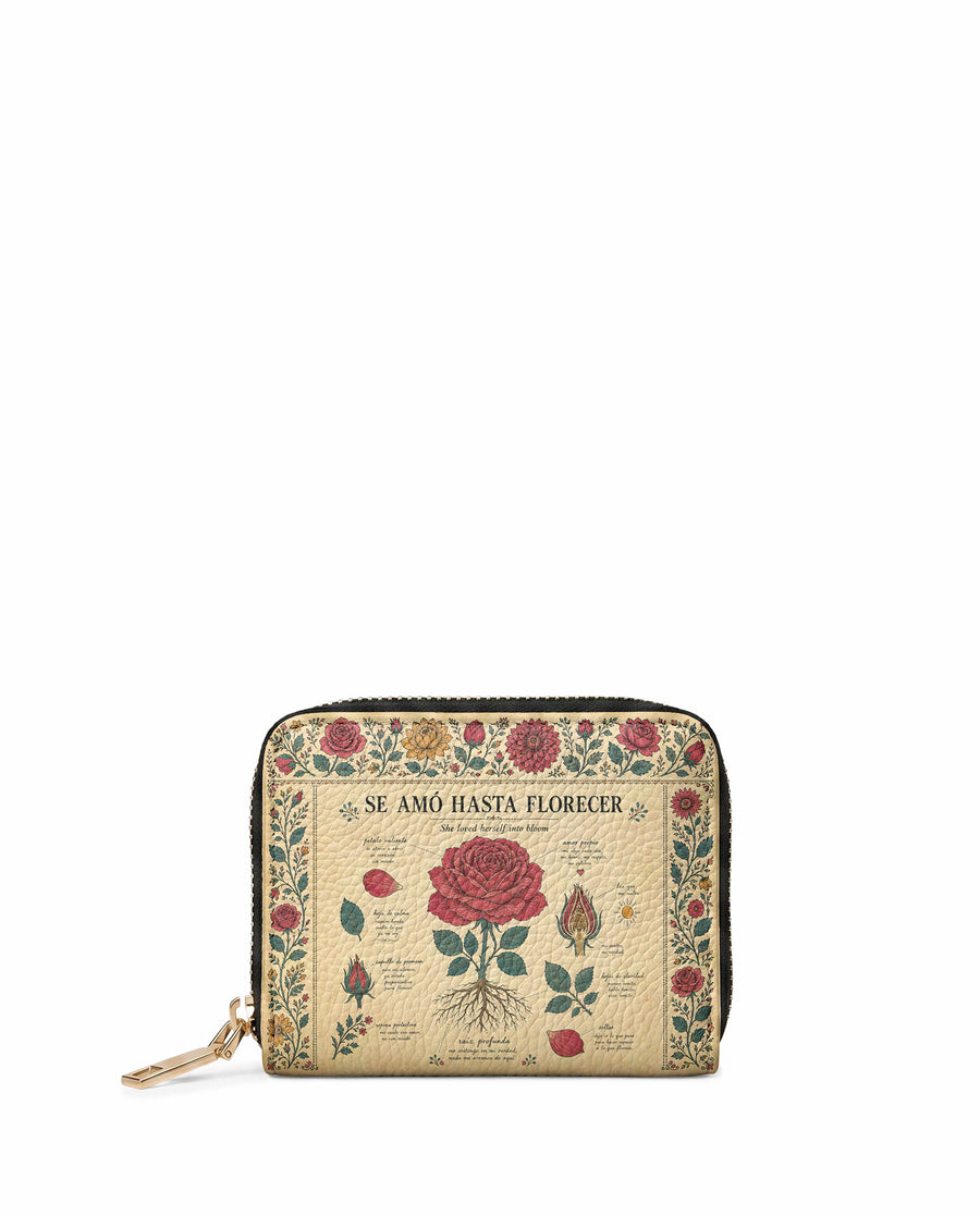 "Se amó hasta florecer" ver.5 Mini Wallet