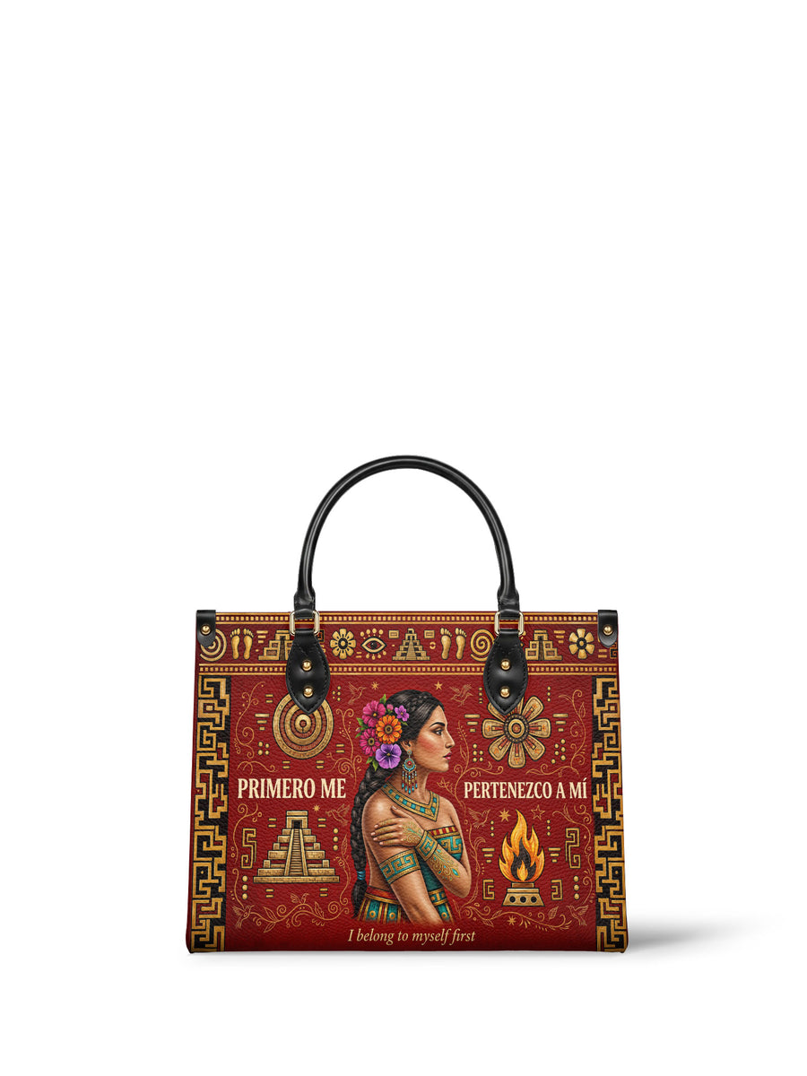 "Primero me pertenezco a mí" ver.8 Leather Handbag