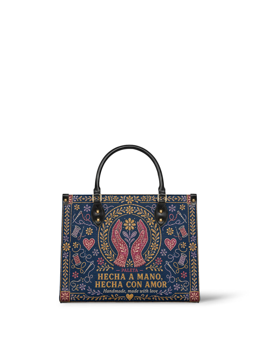 "Hecha a mano, hecha con amor" ver.4 Leather Handbag