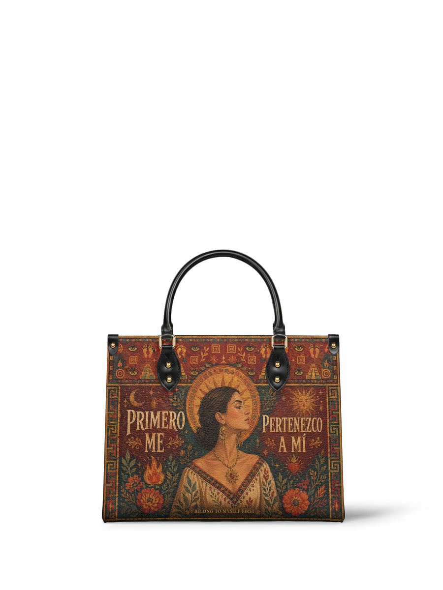 "Primero me pertenezco a mí" ver.1 Leather Handbag