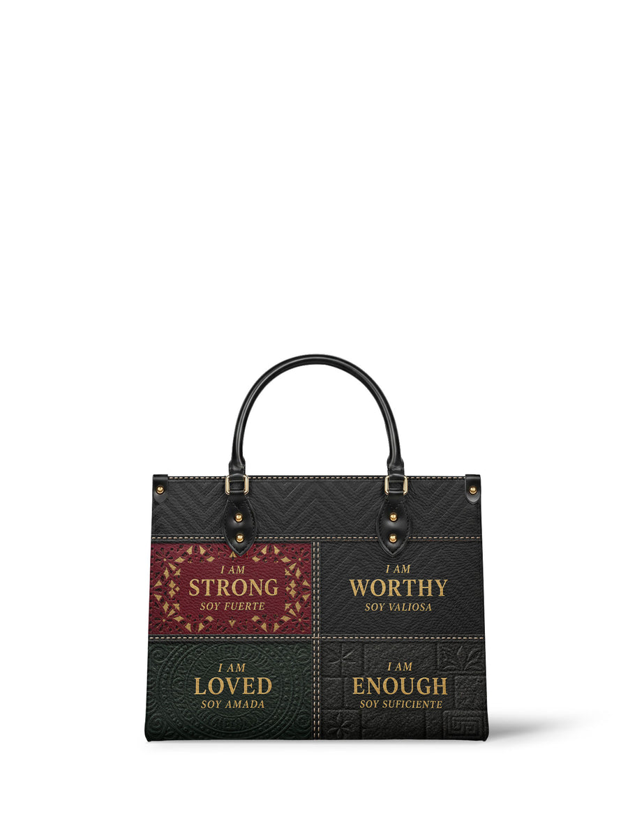 "BILINGÜE" ver.2 Leather Handbag