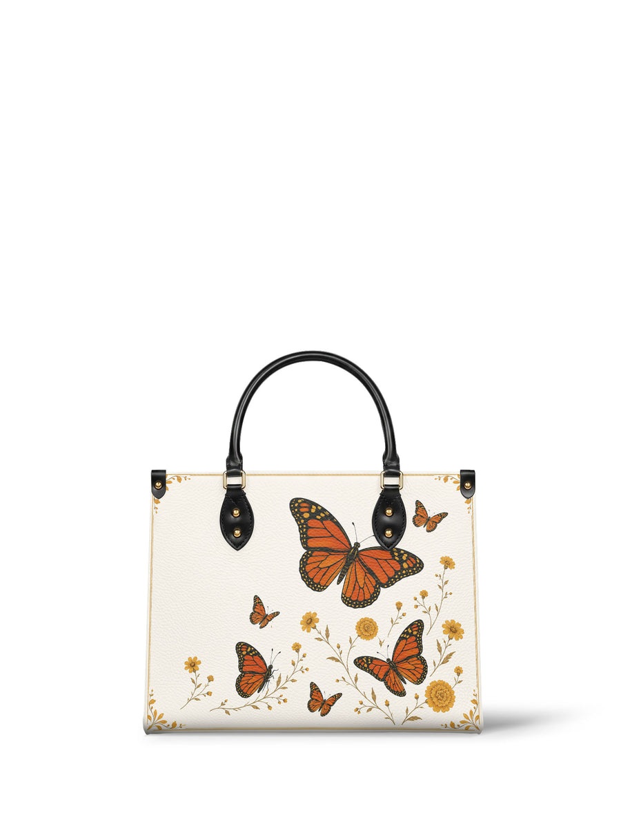 "PAPALOTL" Leather Handbag