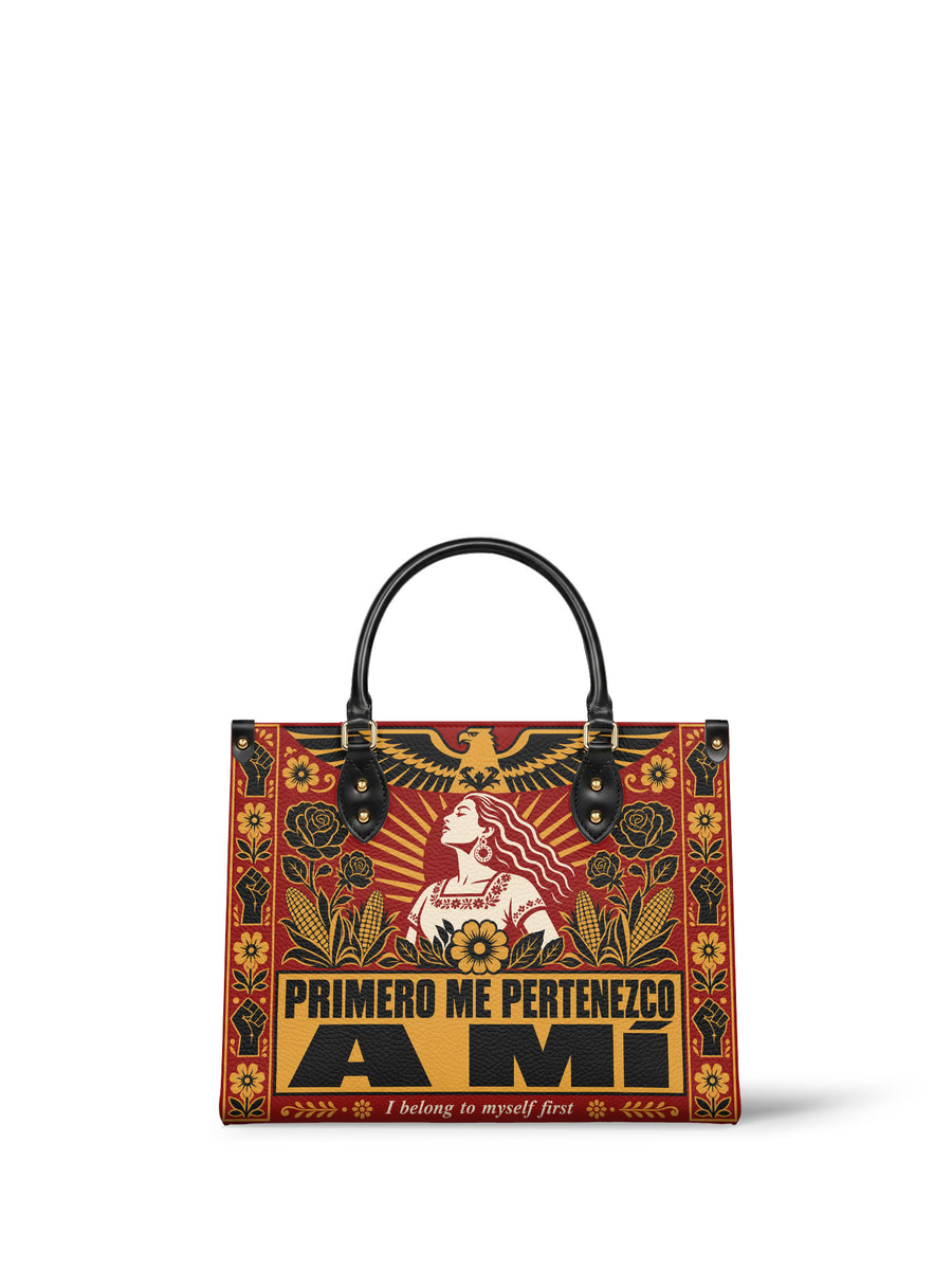 "Primero me pertenezco a mí" ver.3 Leather Handbag