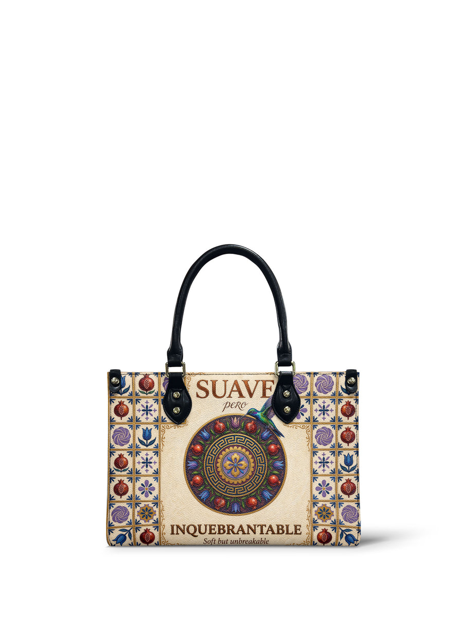 "Suave pero inquebrantable" ver.5 Small Leather Handbag