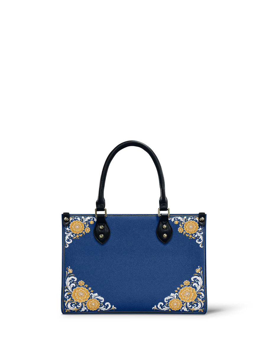 "CEMPASÚCHIL" Small Leather Handbag