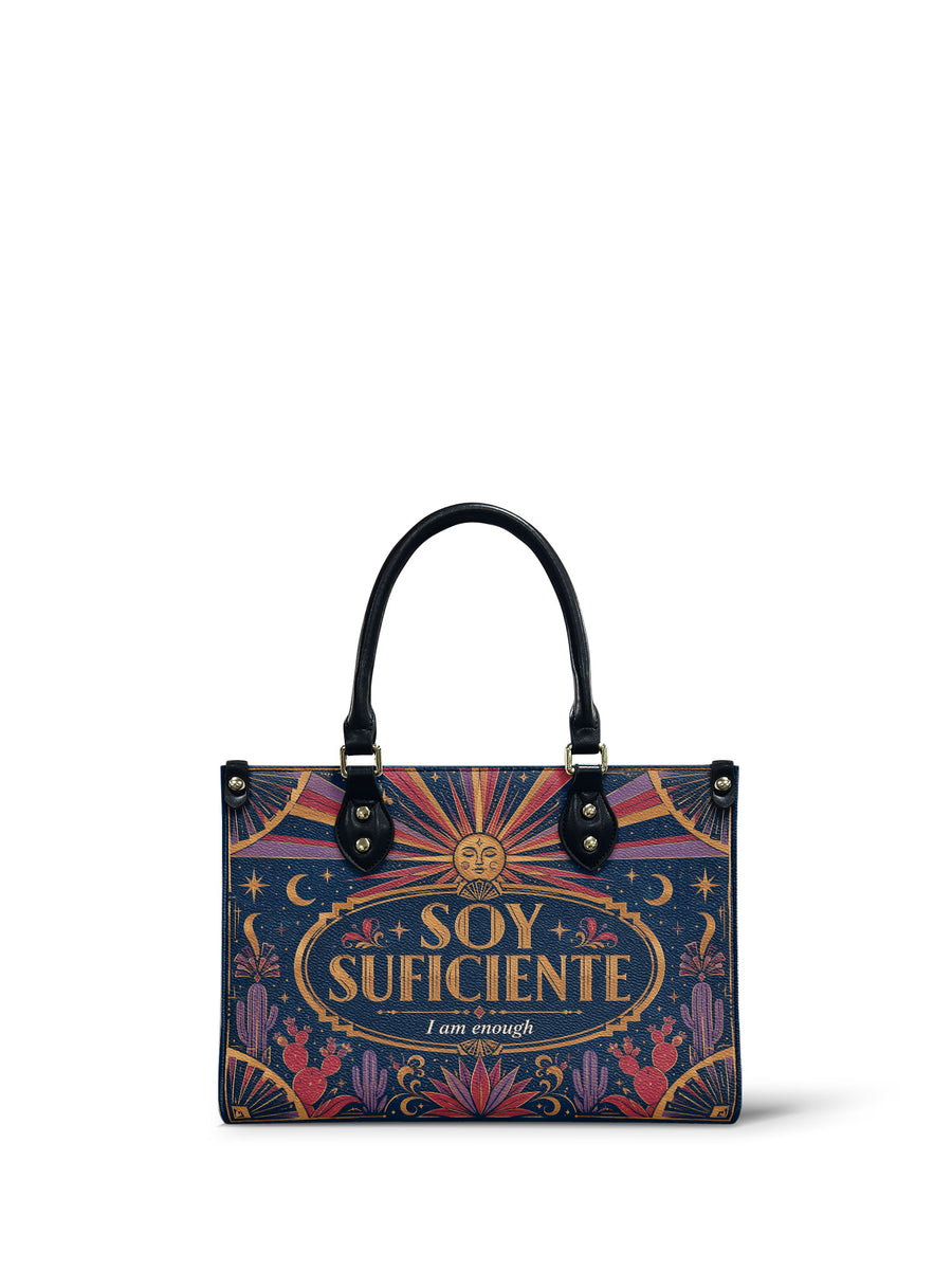 "Soy suficiente, tal y como soy" ver.3 Small Leather Handbag