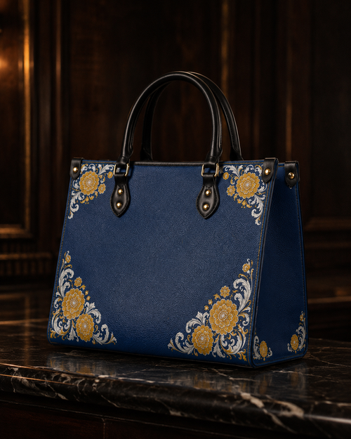 "CEMPASÚCHIL" Leather Handbag