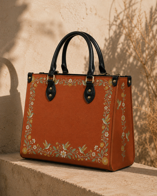 "HUITZILIN" Leather Handbag