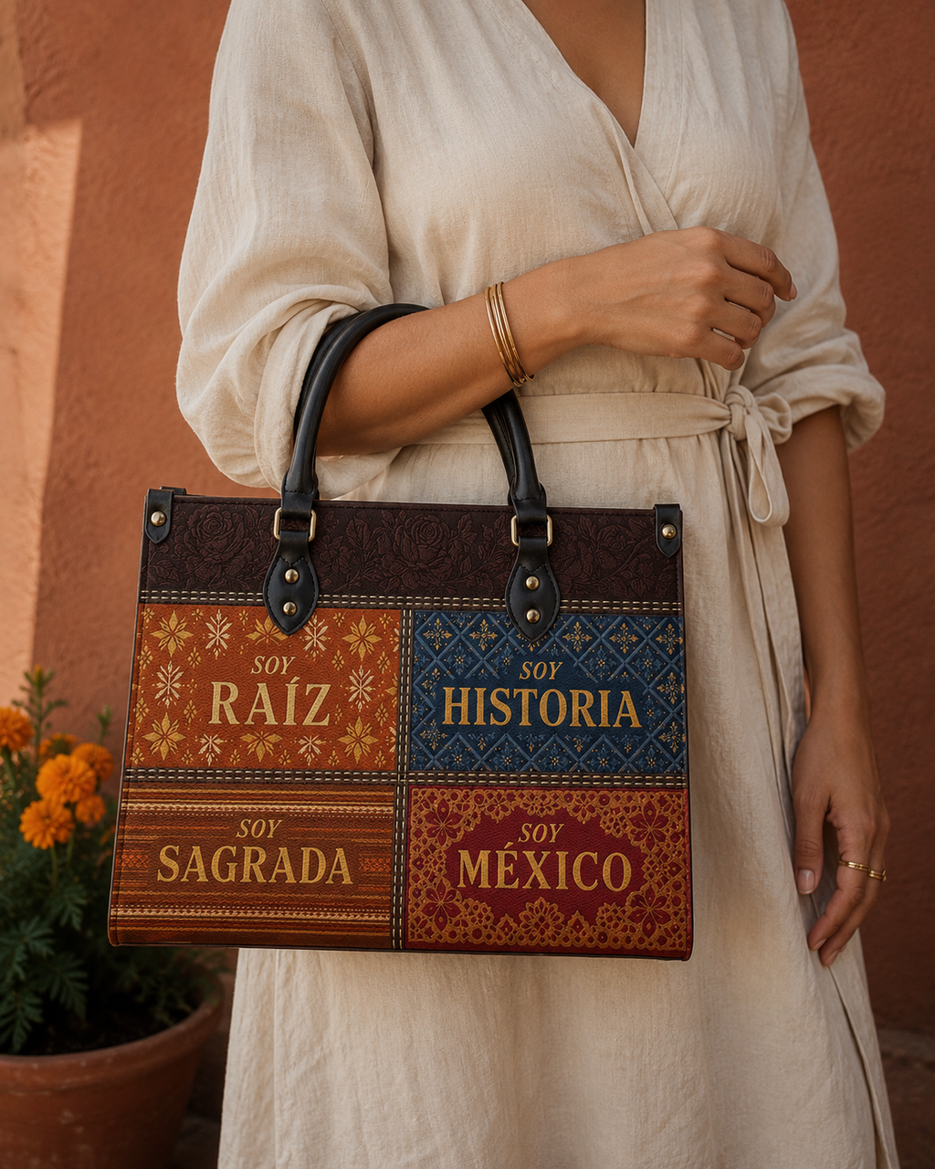 "LAS RAÍCES" ver.2 Leather Handbag