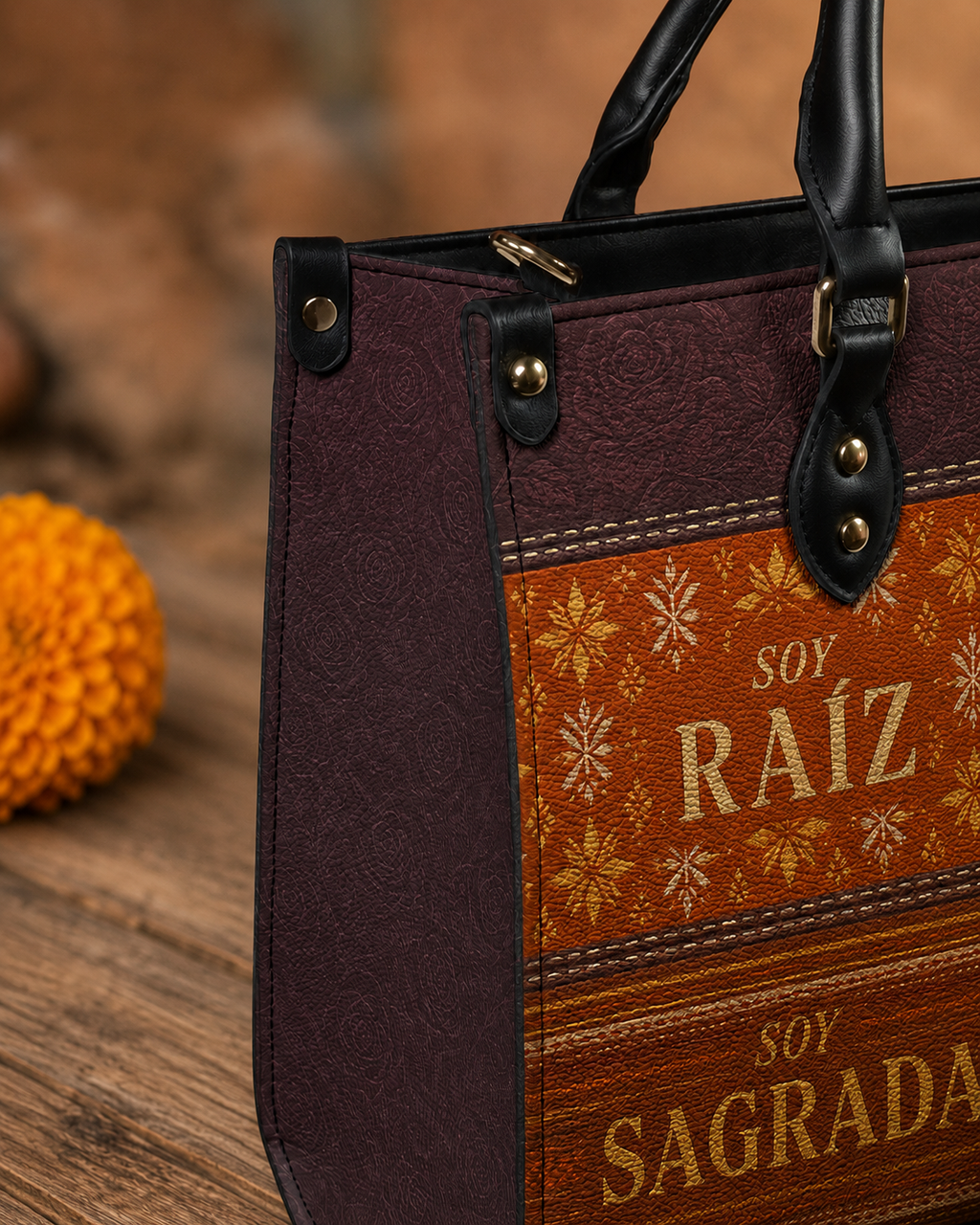 "LAS RAÍCES" ver.2 Leather Handbag