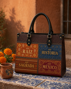 "LAS RAÍCES" ver.2 Leather Handbag