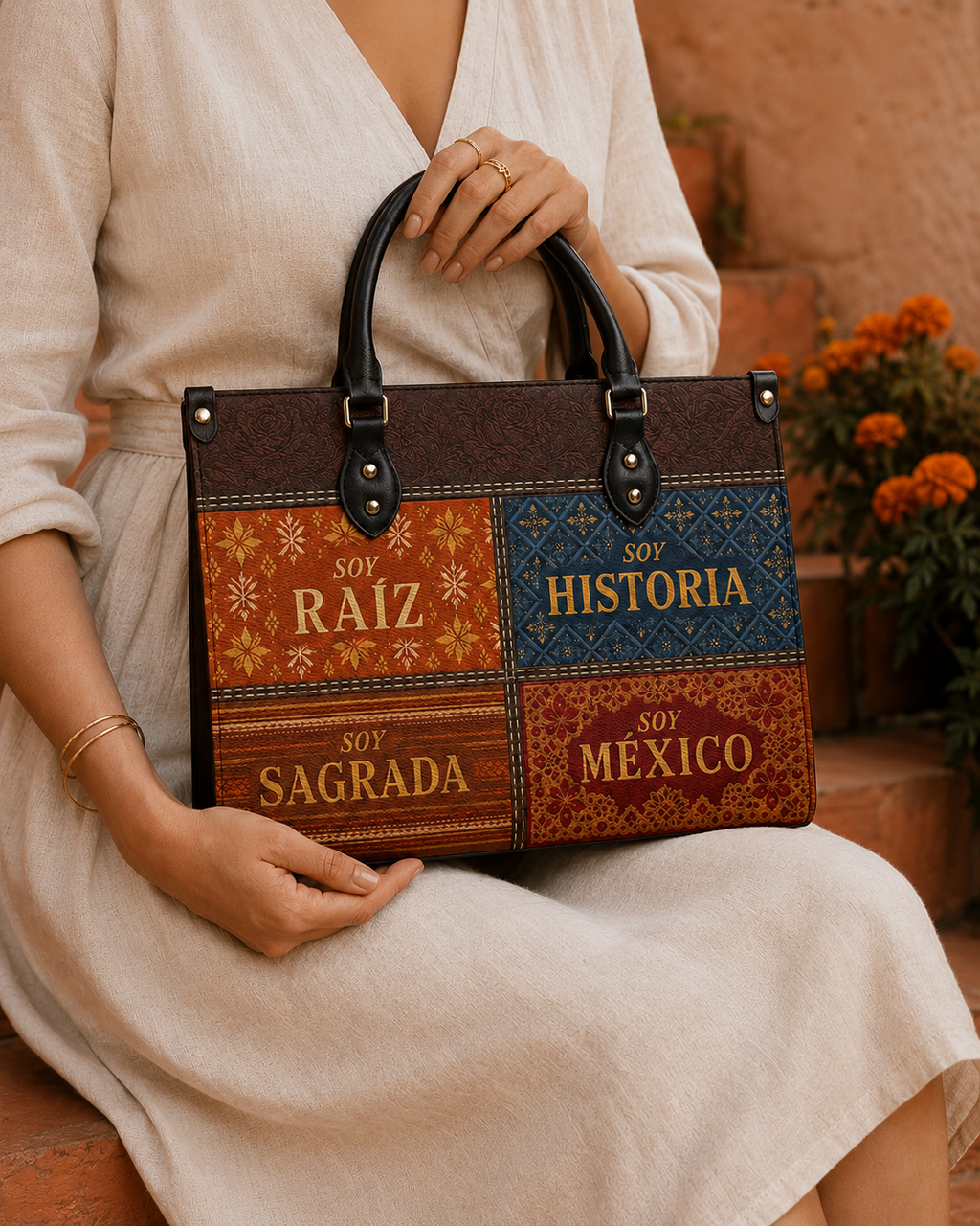 "LAS RAÍCES" ver.2 Leather Handbag
