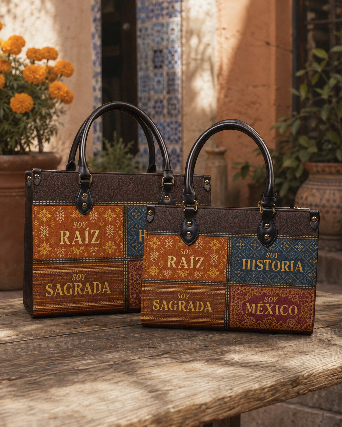 "LAS RAÍCES" ver.2 Leather Handbag