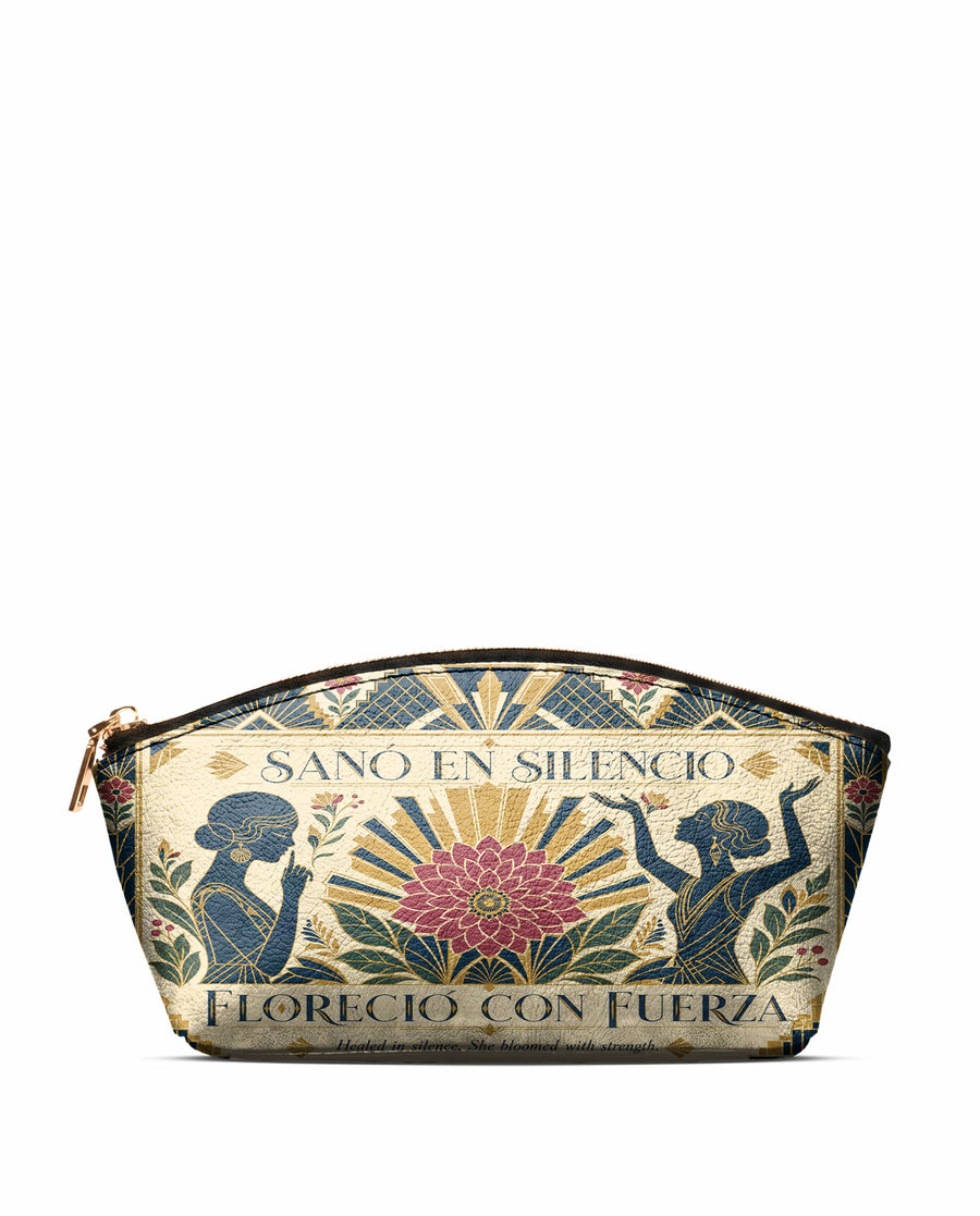 "Sanó en silencio, floreció con fuerza" ver.3 Eclipse Makeup Bag
