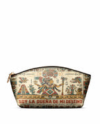 "Soy la dueña de mi destino" ver.3 Eclipse Makeup Bag - front view | Paleta Bags