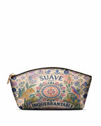 "Suave pero inquebrantable" ver.10 Eclipse Makeup Bag - front view | Paleta Bags