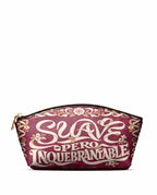 "Suave pero inquebrantable" ver.1 Eclipse Makeup Bag - front view | Paleta Bags