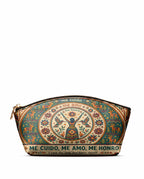 "Me cuido, me amo, me honro" ver.1 Eclipse Makeup Bag - front view | Paleta Bags