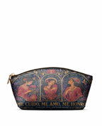 "Me cuido, me amo, me honro" ver.3 Eclipse Makeup Bag - front view | Paleta Bags