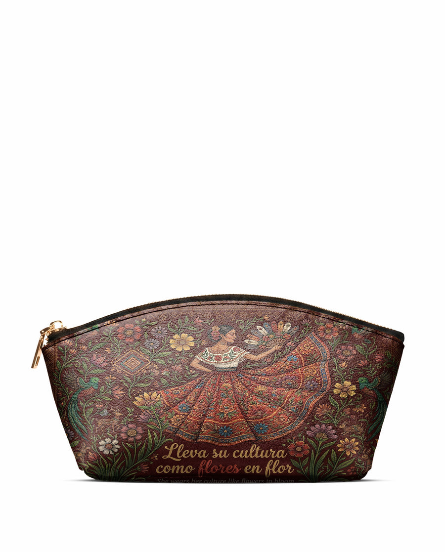 "Lleva su cultura como flores en flor" ver.6 Eclipse Makeup Bag