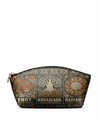 "Feroz. Arraigada. Radiante" ver.4 Eclipse Makeup Bag - front view | Paleta Bags