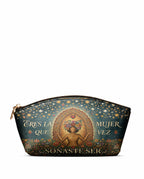 "Eres la mujer que alguna vez soñaste ser" ver.4 Eclipse Makeup Bag - front view | Paleta Bags
