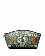 "Nacida de la tierra, hecha para el mundo" ver.3 Eclipse Makeup Bag - front view | Paleta Bags
