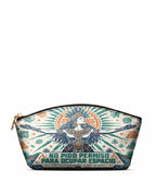 "No pido permiso para ocupar espacio" ver.4 Eclipse Makeup Bag - front view | Paleta Bags
