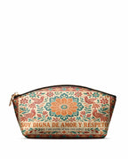 "Otomi Wild Embroidery" ver.5 Eclipse Makeup Bag - front view | Paleta Bags