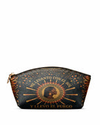 "Me levanto con el sol y llevo el fuego" ver.1 Eclipse Makeup Bag - front view | Paleta Bags