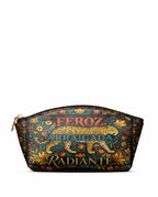"Feroz. Arraigada. Radiante" ver.5 Eclipse Makeup Bag - front view | Paleta Bags