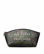 "Mis Raíces son Profundas" ver.4 Eclipse Makeup Bag - front view | Paleta Bags