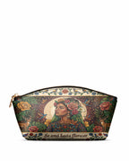 "Se amó hasta florecer" ver.8 Eclipse Makeup Bag - front view | Paleta Bags