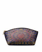 "Soy la dueña de mi destino" ver.1 Eclipse Makeup Bag - front view | Paleta Bags