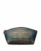 "Mis Raíces son Profundas" ver.2 Eclipse Makeup Bag - front view | Paleta Bags