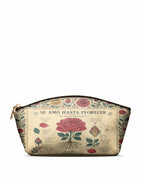 "Se amó hasta florecer" ver.5 Eclipse Makeup Bag - front view | Paleta Bags