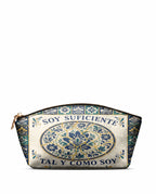 "Soy suficiente, tal y como soy" ver.8 Eclipse Makeup Bag - front view | Paleta Bags