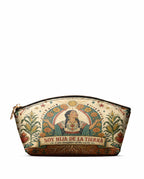 "Soy hija de la tierra" ver.5 Eclipse Makeup Bag - front view | Paleta Bags